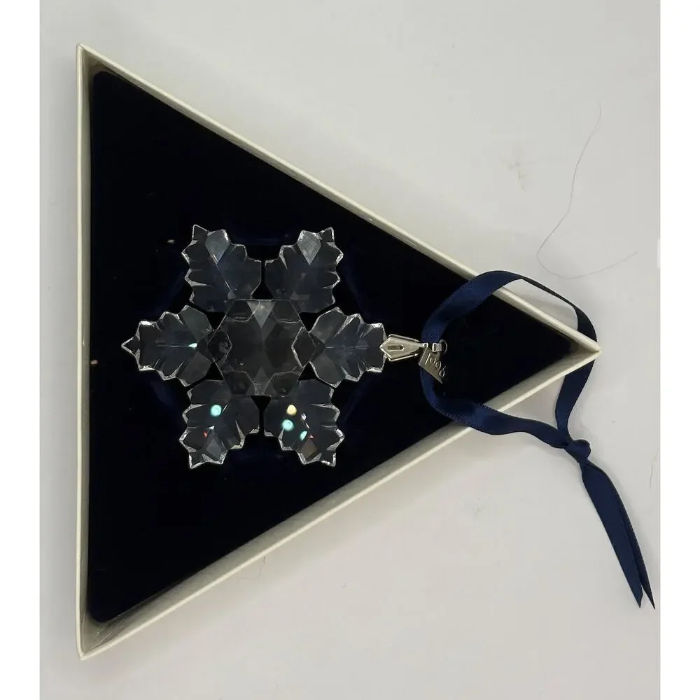 Swarovski 1996 Annual Holiday Ornament Crystal Snowflake Original Box